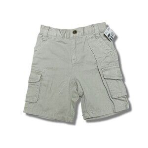 Cherokee Baby Boys Cargo Shorts Size 18M Khaki Beige Elastic Waist